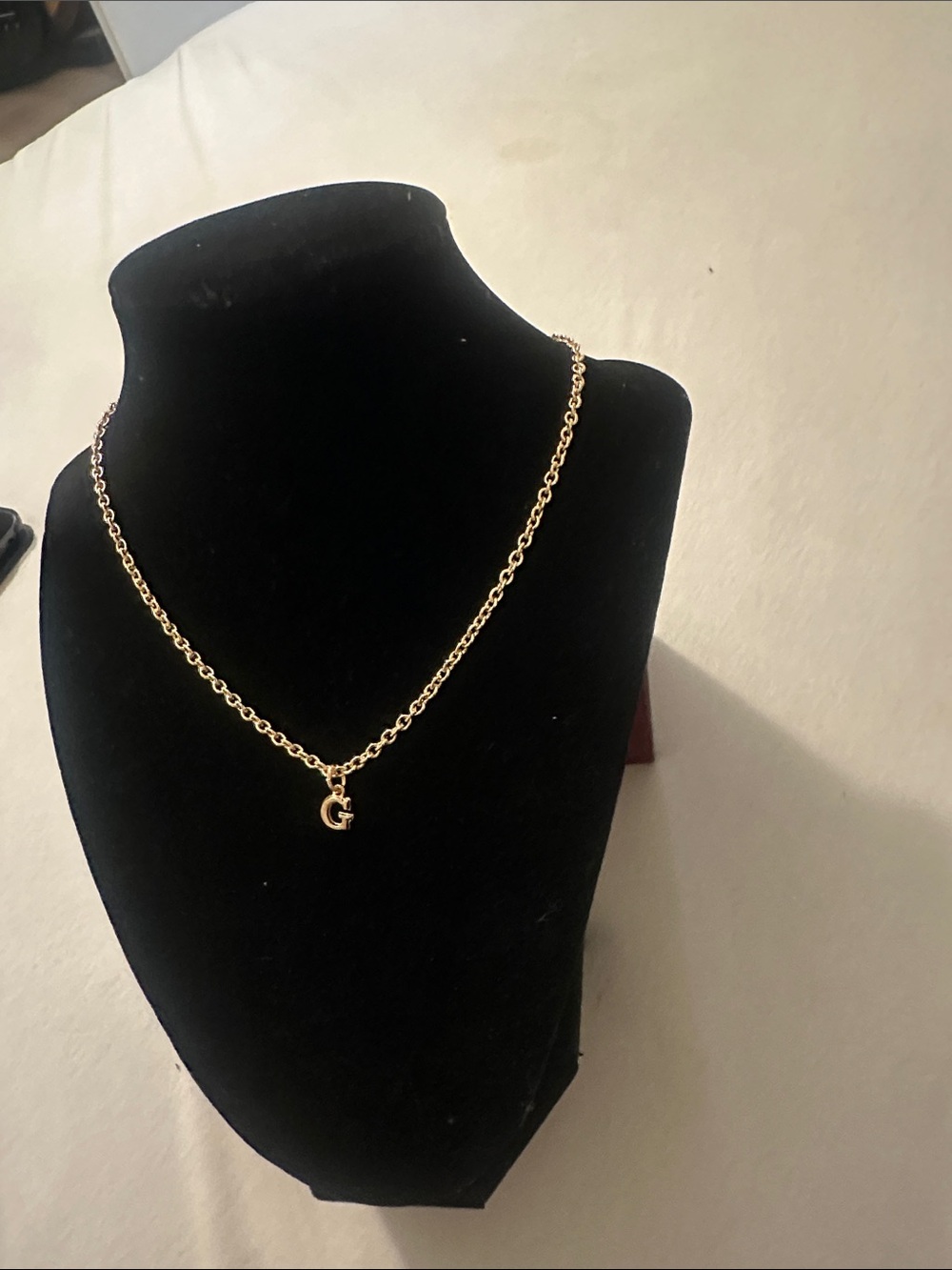 Guess Gold-Tone Chain Necklace with 'G' Initial Charm